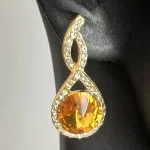 Yellowstone Sallanan Vintage Tasarım Akşam Küpeler Otantik Küpeler