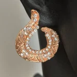 Taş Vintage Tasarım Gece Elbise Küpe Otantik Küpe